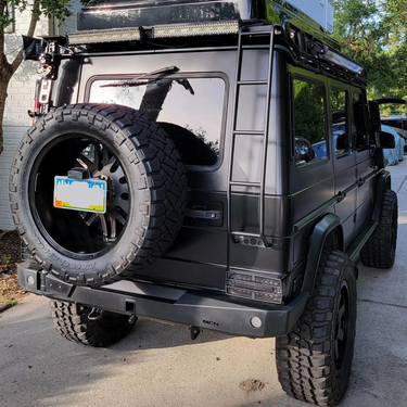 AFN 4x4 Accessories 48002556 | Rear bumper w/ wheel carrier | Mercedes G Wagen for enhanced durability and style